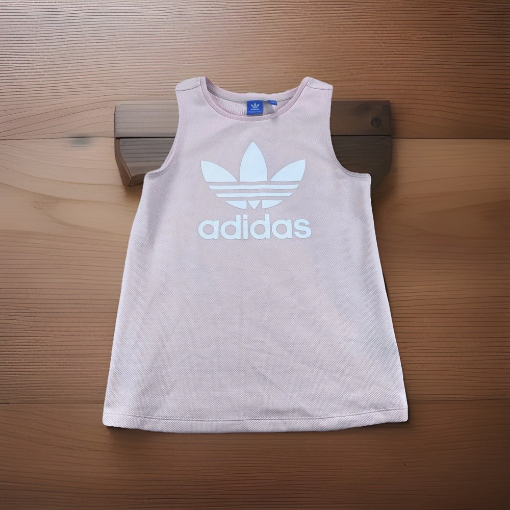 Adidas Originals Trefoil Tank‎ Top Pink Mesh Womens XS Athletic Streetwear